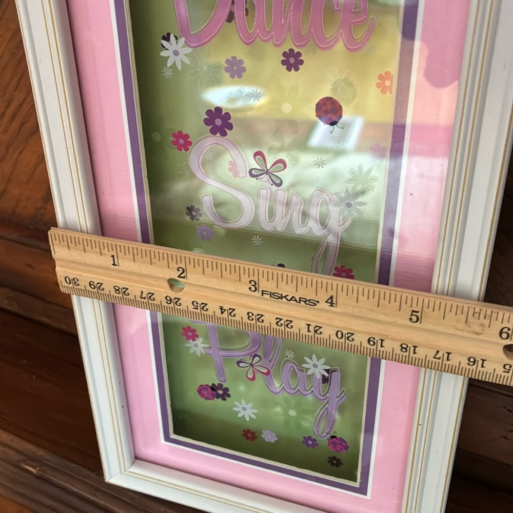 DANCE-SING-PLAY Shadowbox Wall Decor (NWOT) - Picture 7 of 8